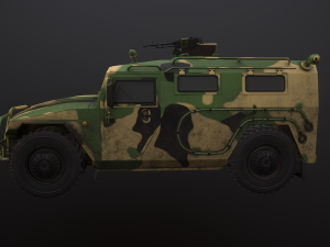gaz tiger 2330 car Model 3D