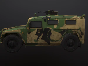 gaz tiger 2330 car 3D Model