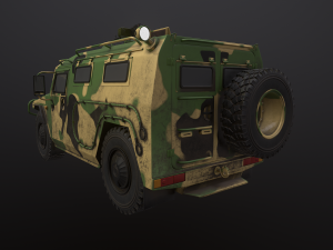 gaz tiger 2330 car Model 3D