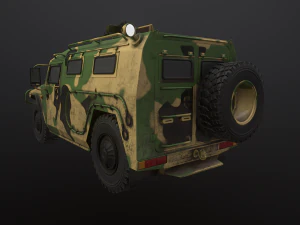 gaz tiger 2330 car 3D Model