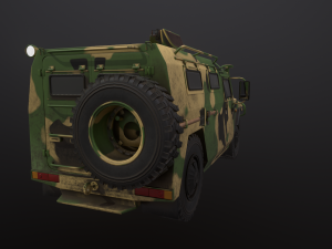 gaz tiger 2330 car Model 3D