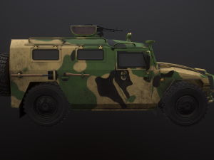 gaz tiger 2330 car Model 3D