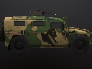 gaz tiger 2330 car 3D Model