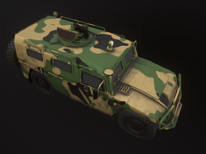 gaz tiger 2330 car Model 3D