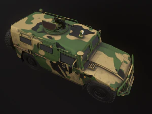 gaz tiger 2330 car 3D Model