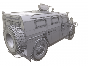 gaz tiger 2330 car Model 3D