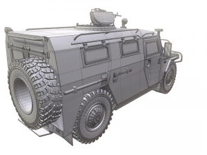 gaz tiger 2330 car 3D Model