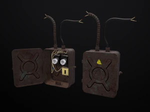 vecchio quadro elettrico Modello 3D