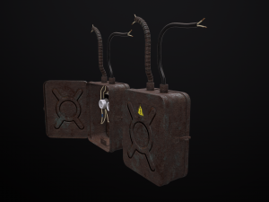 old electrical panel 3D Modell