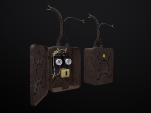 old electrical panel 3D Modell