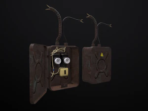 old electrical panel 3D Model