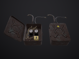 old electrical panel 3D Modell