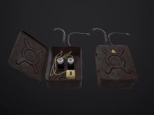old electrical panel 3D Model