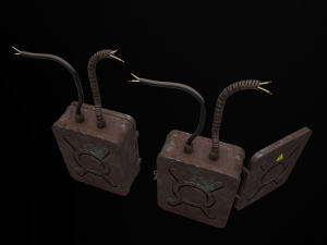 old electrical panel 3D Modell