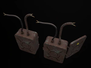 old electrical panel 3D Model