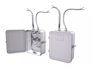 old electrical panel 3D Modell