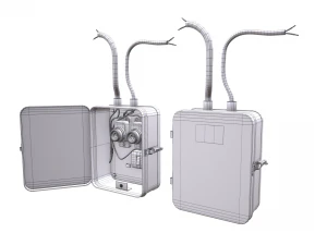 old electrical panel 3D Model