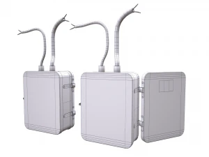 old electrical panel 3D Model