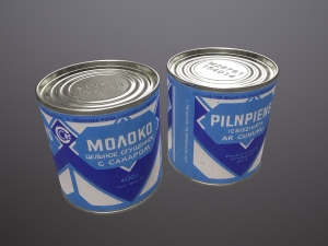 condensed milk Model 3D