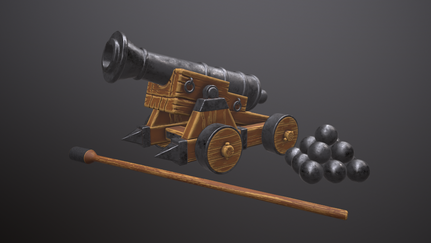 3d модели пушки. Cannon 3d.