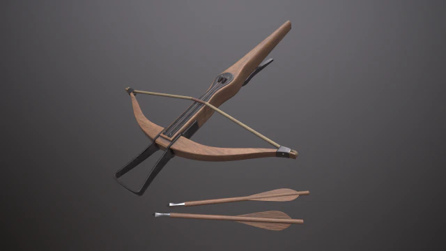 crossbow 3D Model .c4d .max .obj .3ds .fbx .stl .blend 