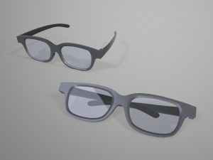 3d glasses Modelo 3D