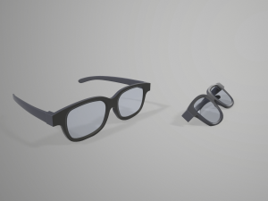 3d glasses Modelo 3D