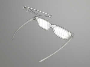 3d glasses Modelo 3D