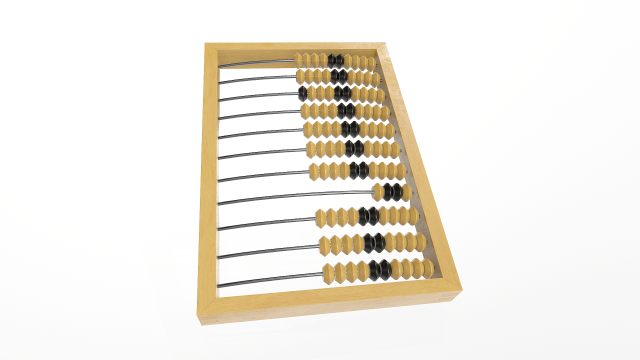 abacus Model 3D .c4d .max .obj .3ds .fbx .stl .blend 