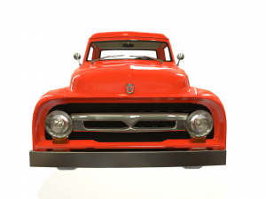 pickup truck red 3D Модель
