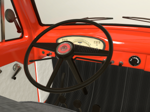 pickup truck red 3D Модель