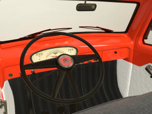 pickup truck red 3D Model