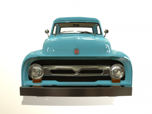 pickup truck blue 3D 模型