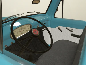 pickup truck blue 3D Model