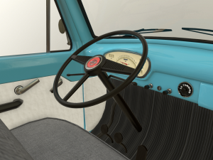 pickup truck blue 3D 模型