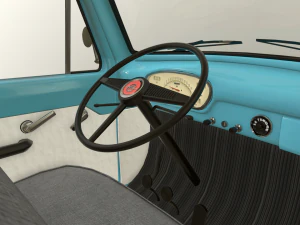pickup truck blue 3D Model