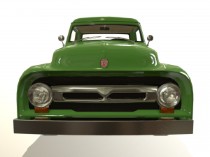 pickup truck green 3D Модель