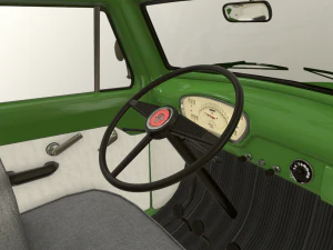 pickup truck green 3D Model