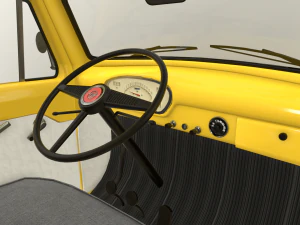 pickup truck yellow 3D Model