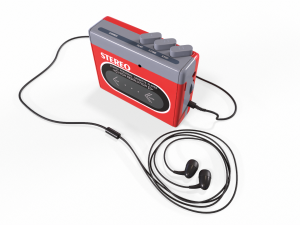 cassette player red 3D Model