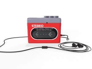cassette player red 3D Model