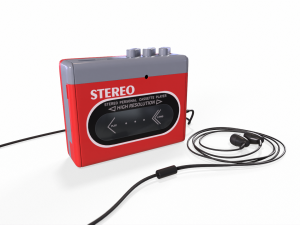 cassette player red 3D Model