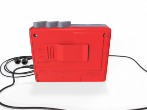 cassette player red 3D Model