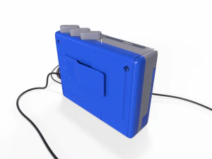 cassette player blue 3D Model