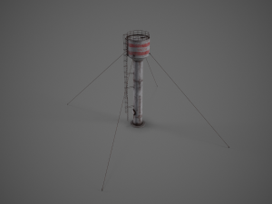 Old water tower Modelo 3D