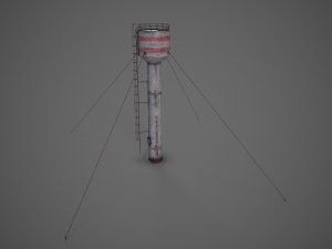 Old water tower Modelo 3D