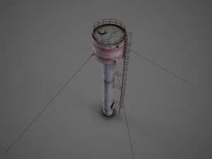 Old water tower Modelo 3D