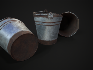 Rusty bucket Modelo 3D