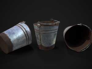 Rusty bucket Modelo 3D