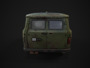 Rusty UAZ 452 2206 sanitary Modelo 3D